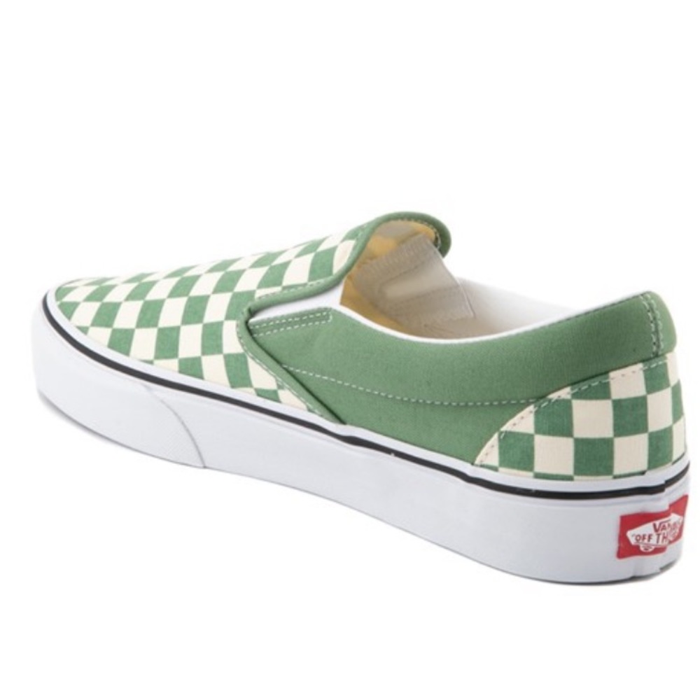 GREEN CHECKERED VANS